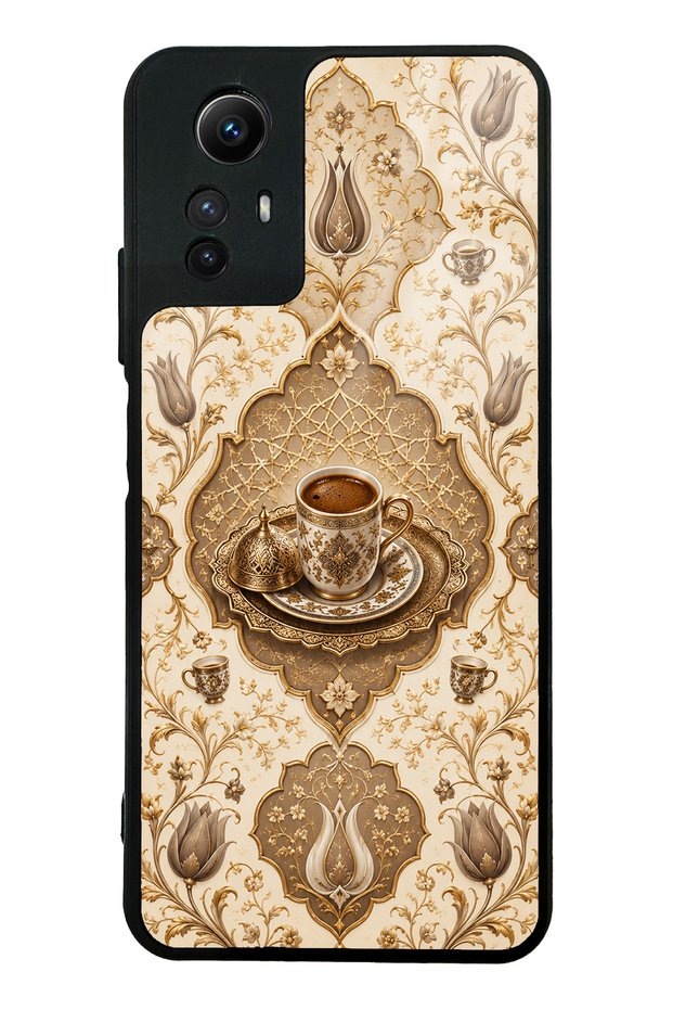 Xiaomi Redmi Note 12S Ivory Ottoman Coffee Designed Glossy Phone Case