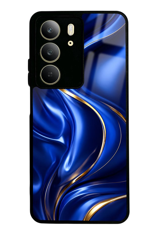 Realme C75 Royal Sapphire Flow Design Glossy Phone Case