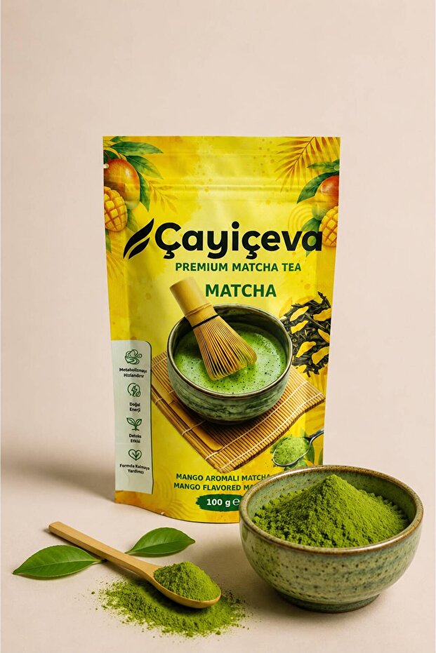 Mango Flavored Matcha, Mango Matcha 100 Gr