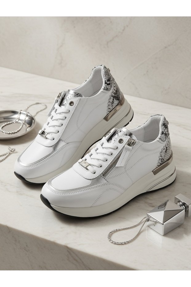 Kemal Aygün-Mammamia Genuine Leather Women's Sneaker