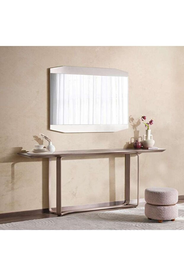 ROPHE CONSOLE TABLE WITH MIRROR - DARK GRAY