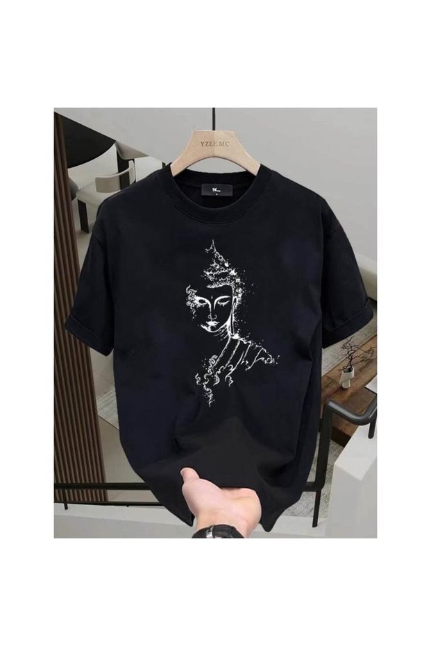 Unisex Colorful Oversize Printed T-Shirt Streetwear Comfortable Fit Daily Premium