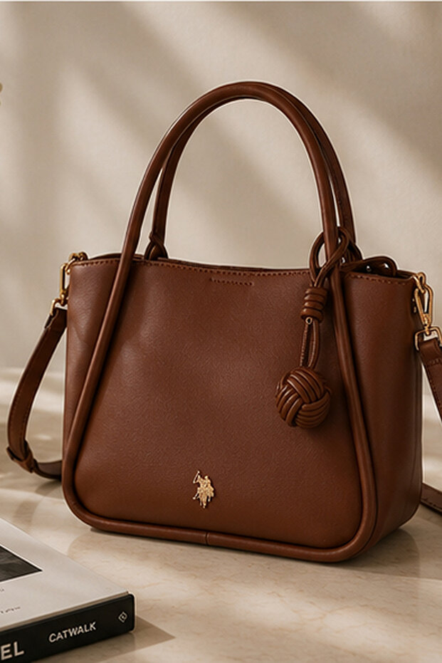 USPA SHOULDER BAG US6555,L.BROWN