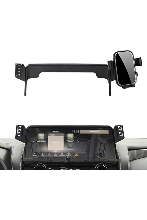 Car Mobile Phone Holder Bracket Compatible with Nissan Patrol 2023 2024 Navigation Stand Auto Accessories