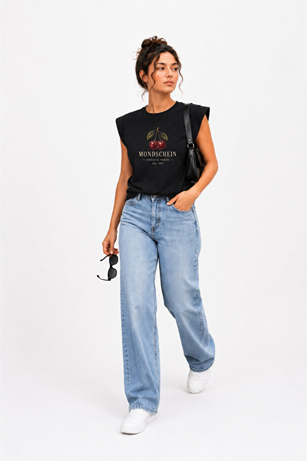 Sweet Cherry Oversize Padded T-Shirt