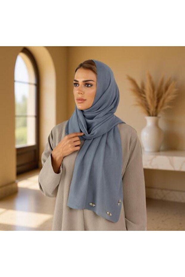 حجاب أصلي باللون الأزرق الفاتح F8