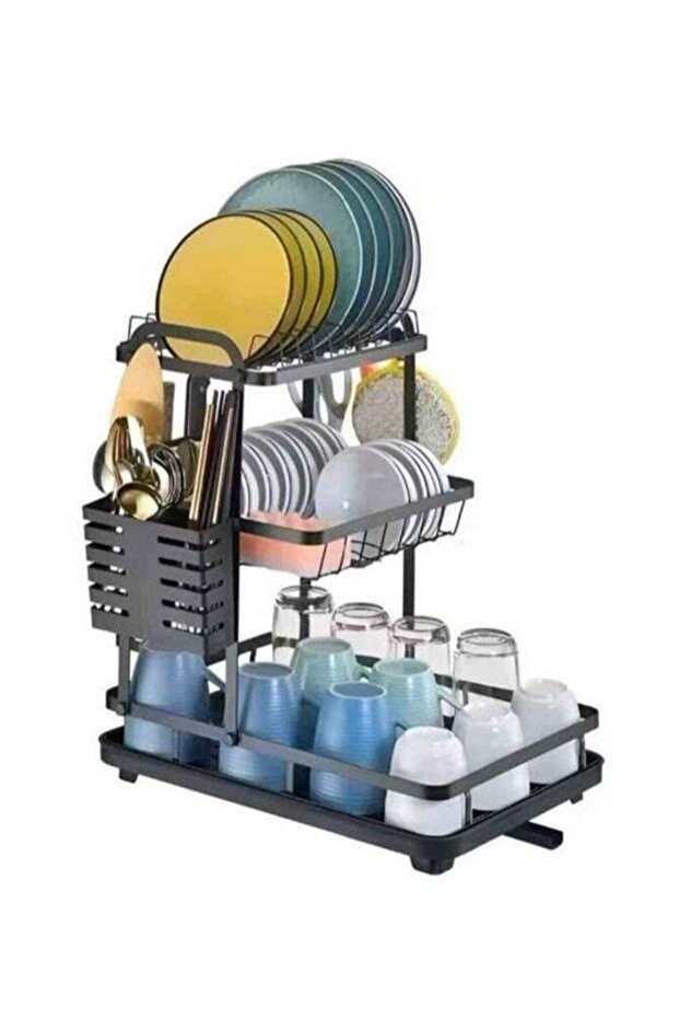 Multifunctional 2/3 Layers Dish Rack Dish Drain Kitchen Storage Shelf