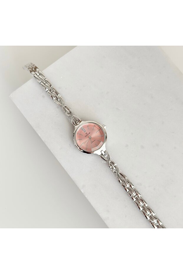 Kronis Silver Watch Pink