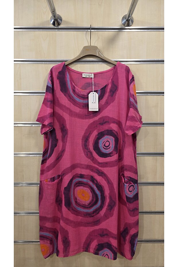 Italian Short Dress 100% Cotton Fine Weave