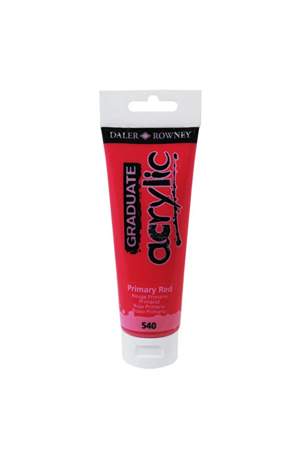 -Primary Red Acrylic 120ml - Graduate-540
