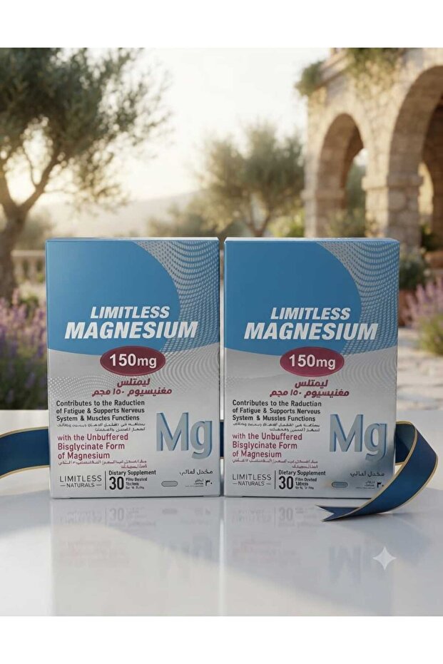 ماغنيسيوم 150 مجم - عبوتان × 30 كبسولة | Limitless Magnesium 150 mg Value Pack