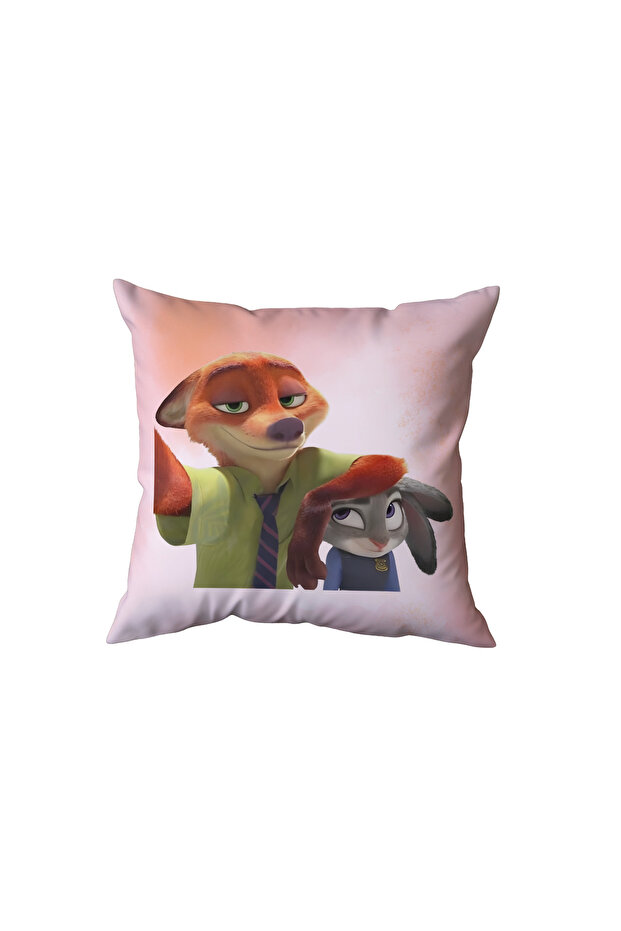 Fox and Rabbit Pillow, Gift for a Loved One