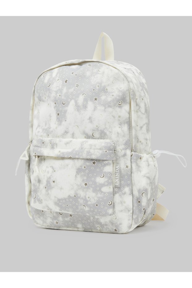 Teen Girls Star And Moon Print Backpack