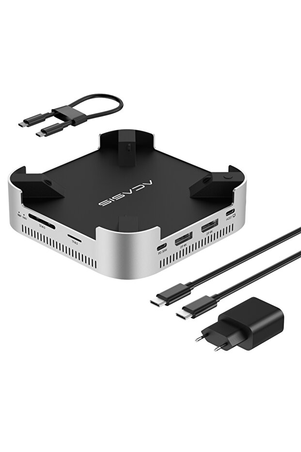 علبة تخزين Acasis بسرعة 40 جيجابت في الثانية متوافقة مع Thunderbolt4/USB4، قابس أوروبي، سرعة 40 جيجابت في الثانية | منفذ M.2 NVMe مزدوج