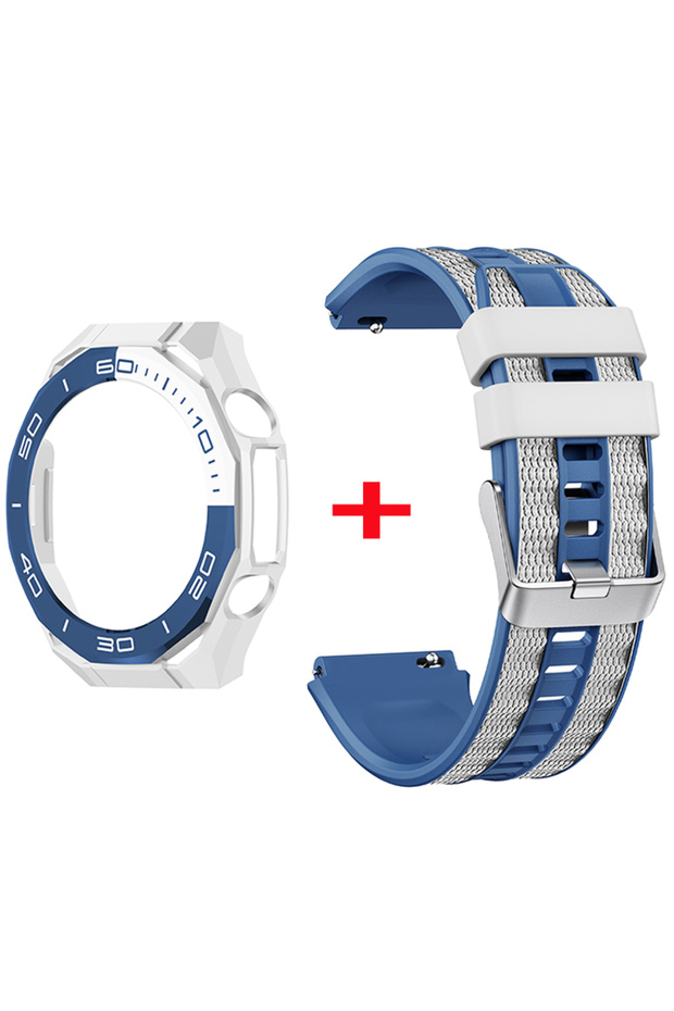 Huawei Ultimate 2 SUWUW Silicone Strap+PC Hollow Casefor Watch Ultimate 2 Full Coverage Protective