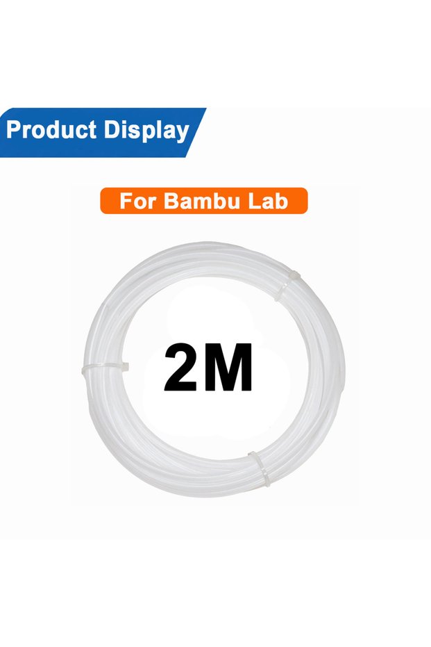 2M Ultra-Smooth PTFE Tube for Bambu Lab A1/A1 Mini AMS/P2S/P1S/X1C, 2.5mm ID X 4mm OD for 1.75mm Fil