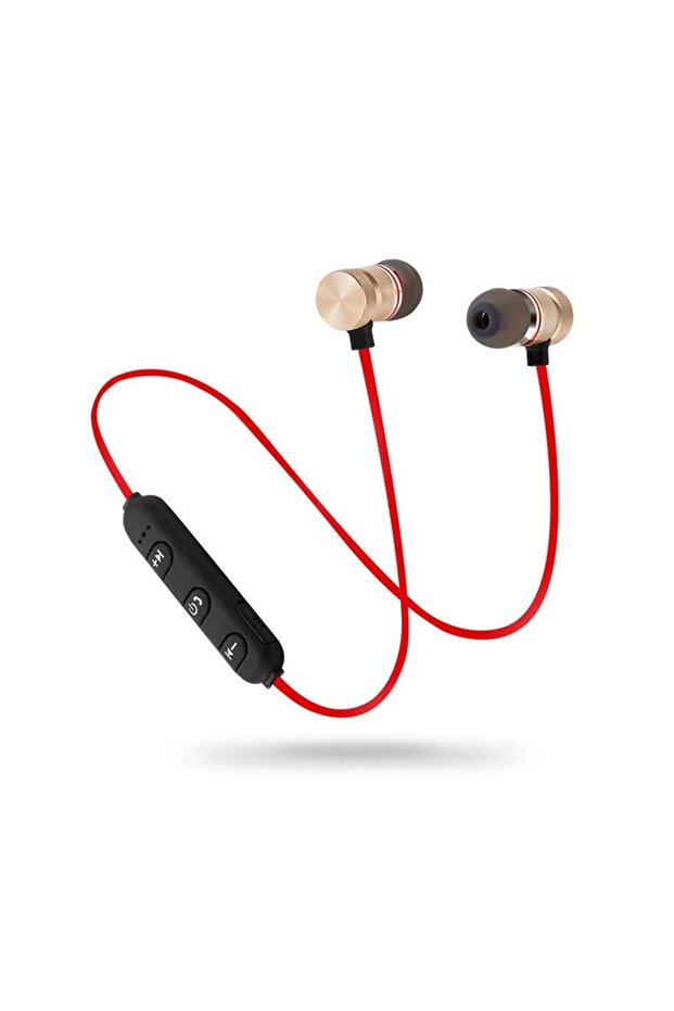 1pcs Red 1/2/3/4pcs Bluetooth Earphone Sports Neckband Magnetic Wireless Earphones Stereo Earbuds Mu