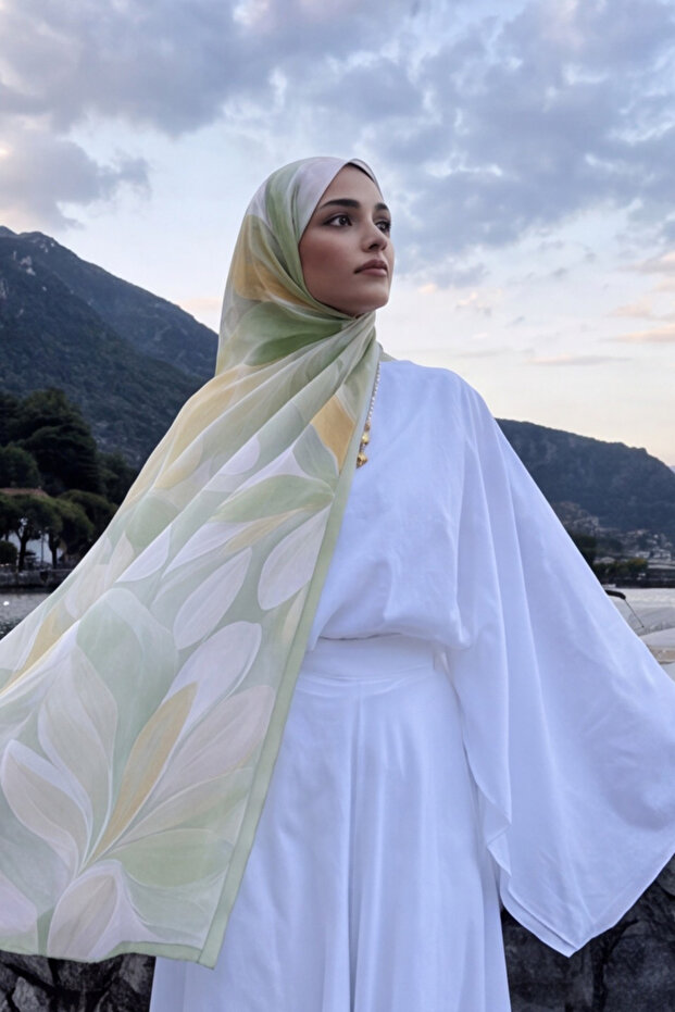 Women's French Silk Premium Casual Shawl Model