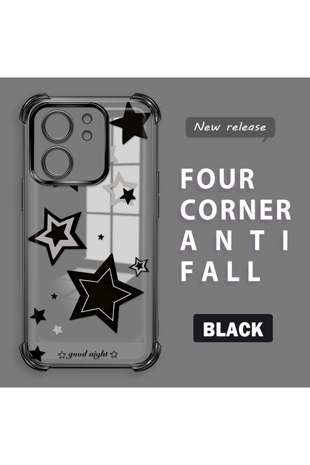 Xiaomi Mi 13t Pro/Mi 13t Compatible Transparent Back Four-Corner Reinforced Impact Protection Silicone Case