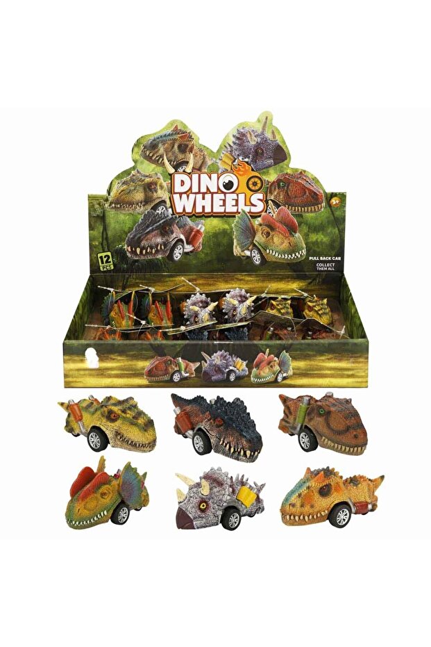 Dinosaur Pull and Drop Car