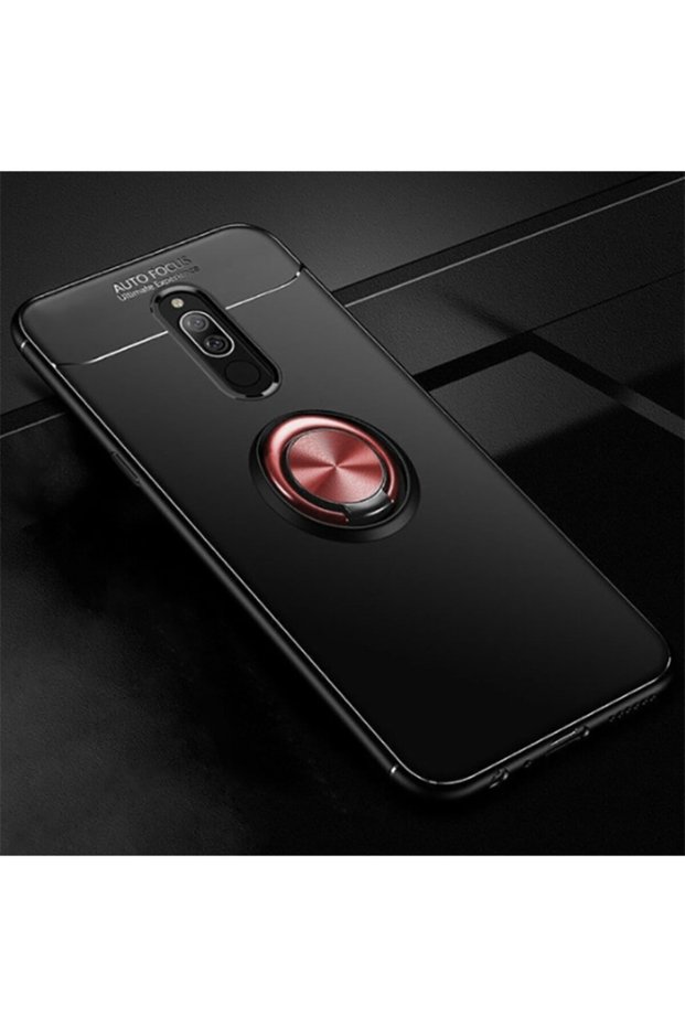 حافظة متوافقة مع غطاء سيليكون لهاتف Xiaomi Redmi 8 مع حامل حلقي قابل للدوران