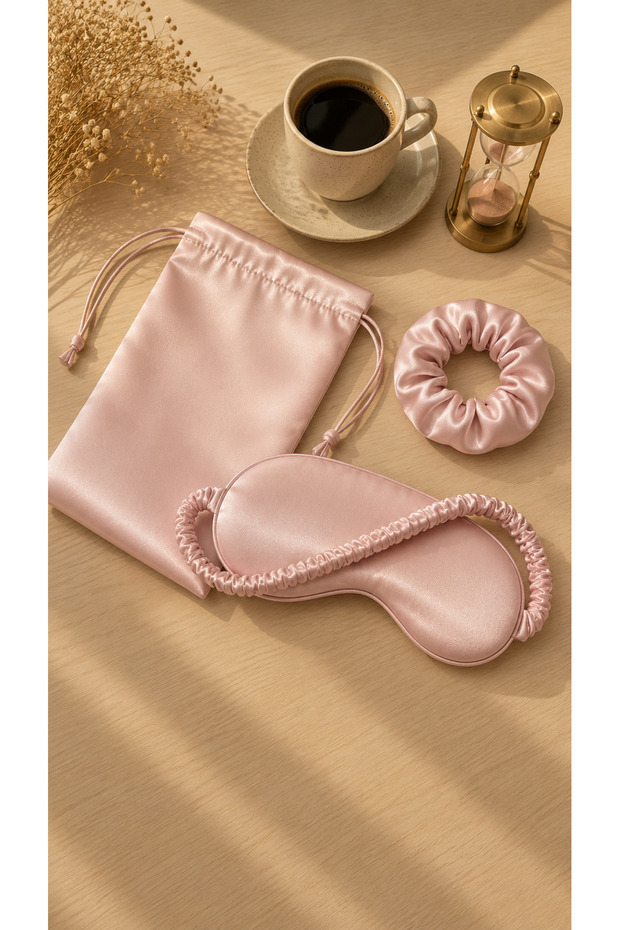 Pink Cotton-Satin Sleep Set