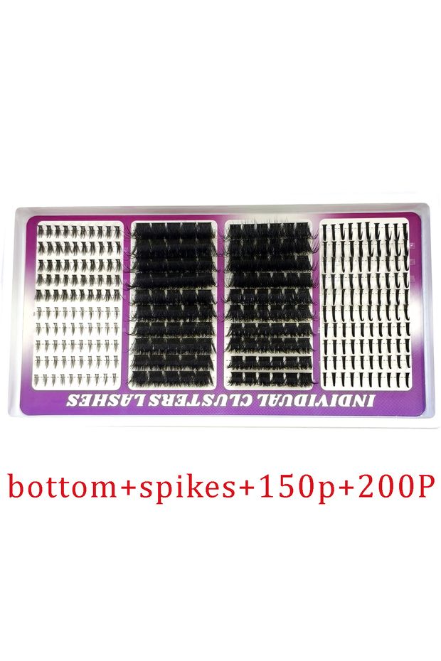 MIX10-20mm 0.07mm D 40rowsZS04 150P200P 30rows Lash Clusters DIY Spiky Cluster Lashes Mixed Styles F