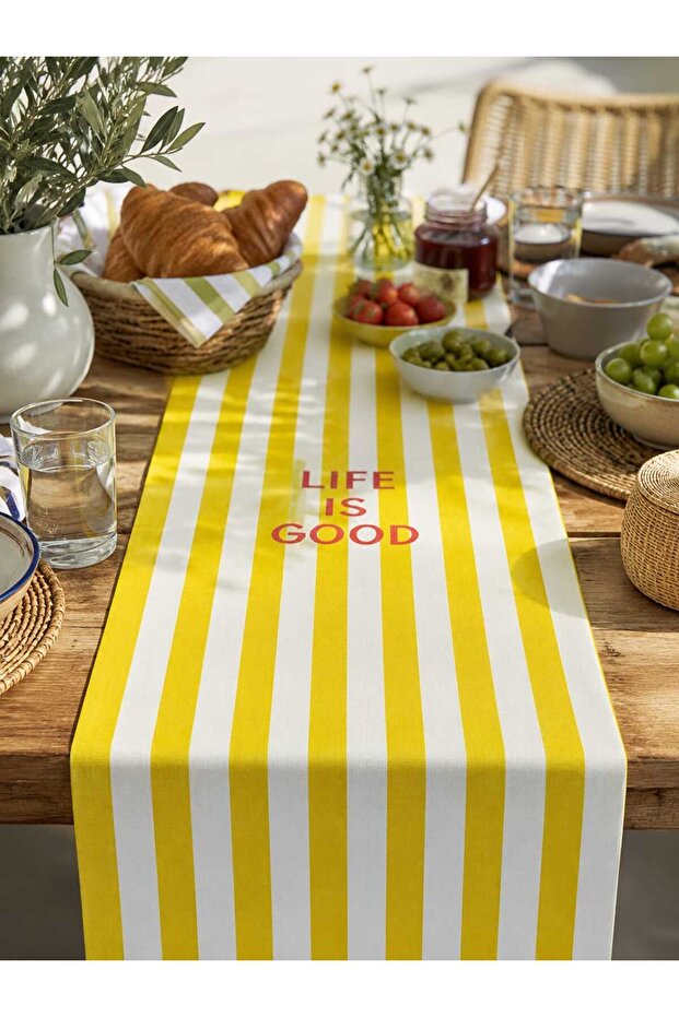 Sunshine Stripe Digitally Printed Polyester Runner(Drun)
