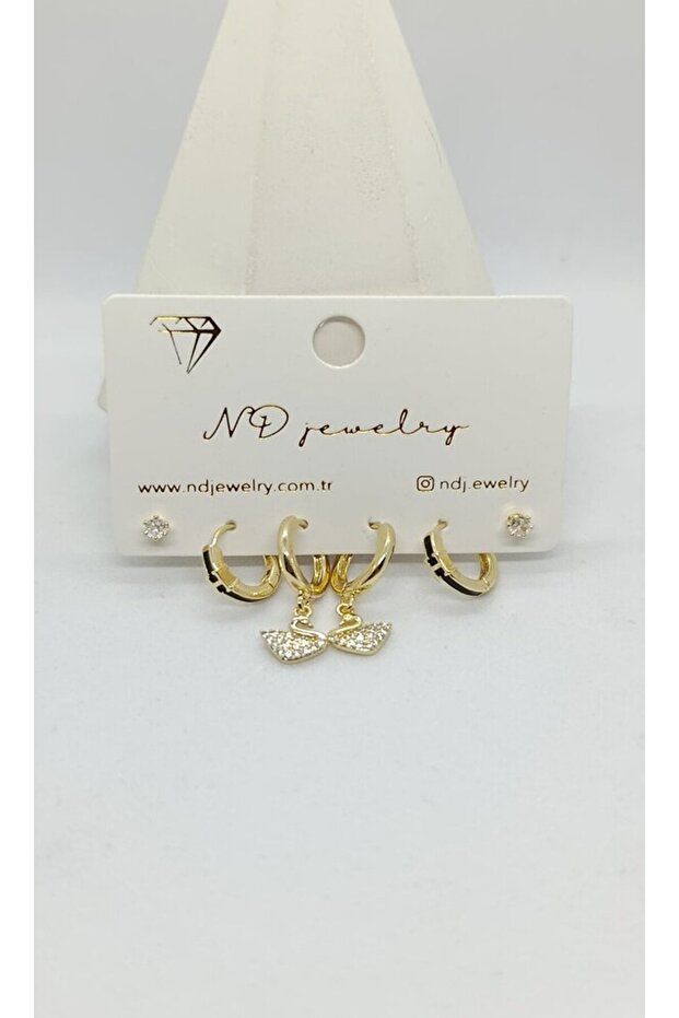 Vienna Swan Figured Earring Set of 6