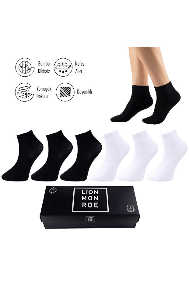 Pure Bamboo Summer Men's Half-Toe Flat Short Socks Seamless Premium Gift Boxed 7-Piece Softaura Series L5952Aznp