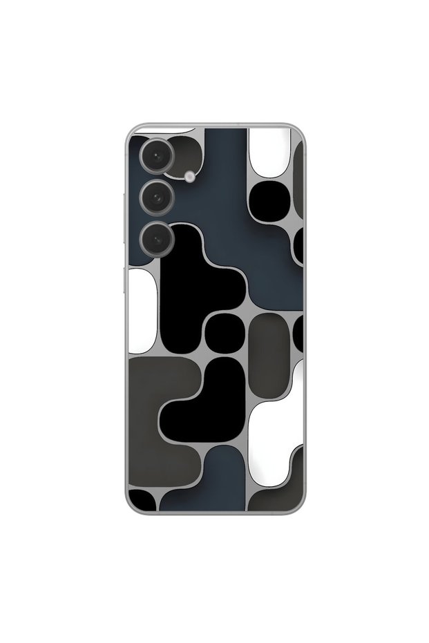 Samsung Galaxy S25 Fe Compatible Transparent Case with 1 Design Wallpaper
