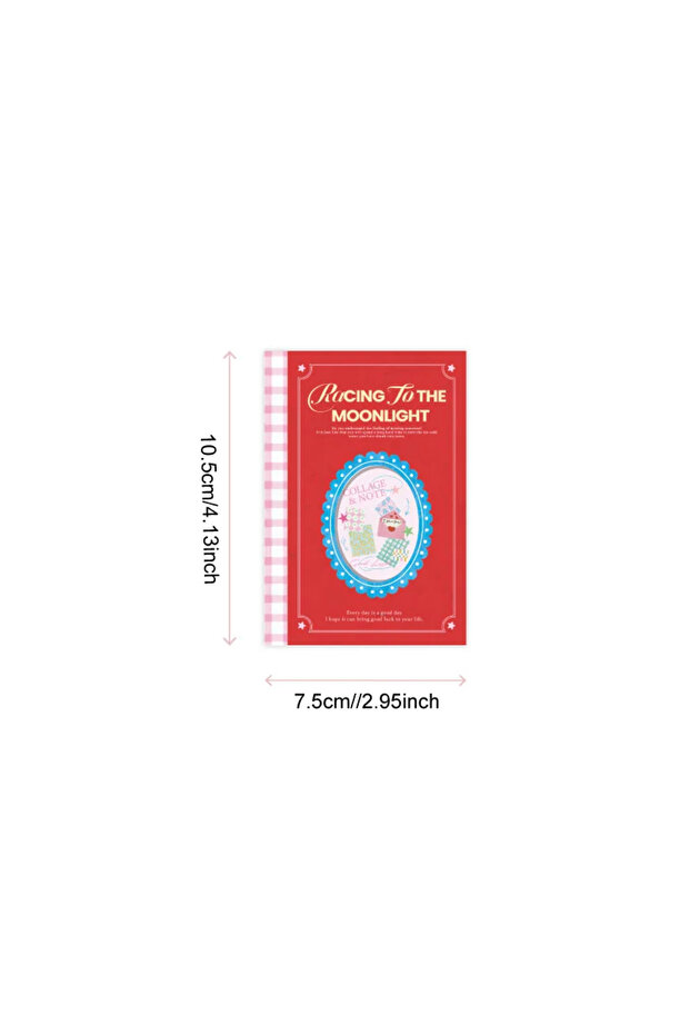 1 قطعة 100 قطعة من سلسلة دفاتر ملاحظات Moonlight Wish Book، دفاتر ملاحظات بنمط شبكي أساسي، أدوات تدوين الملاحظات واليوميات