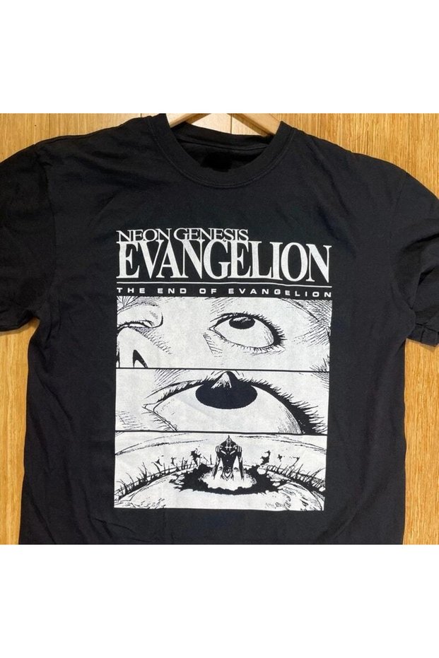 XXXL 1 Neon Genesis Evangelion End of Eva Eye Shirt Classic Style Short Sleeve Shirt Unisex M