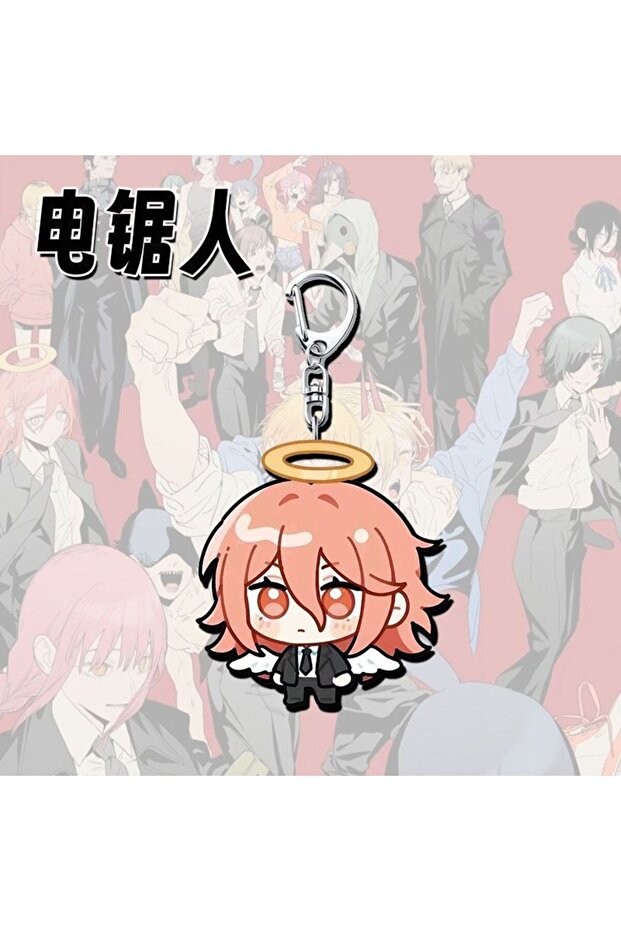 keychain 5 Makima Pendant Denji Chainsaw Man Acg Aki Hayakawa Anime Kawaii Accessories Q Version Sc