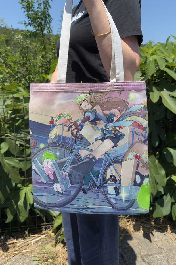 Kirara Genshin Impact V2 Double Sided Canvas Print Tote Bag Anime Bag
