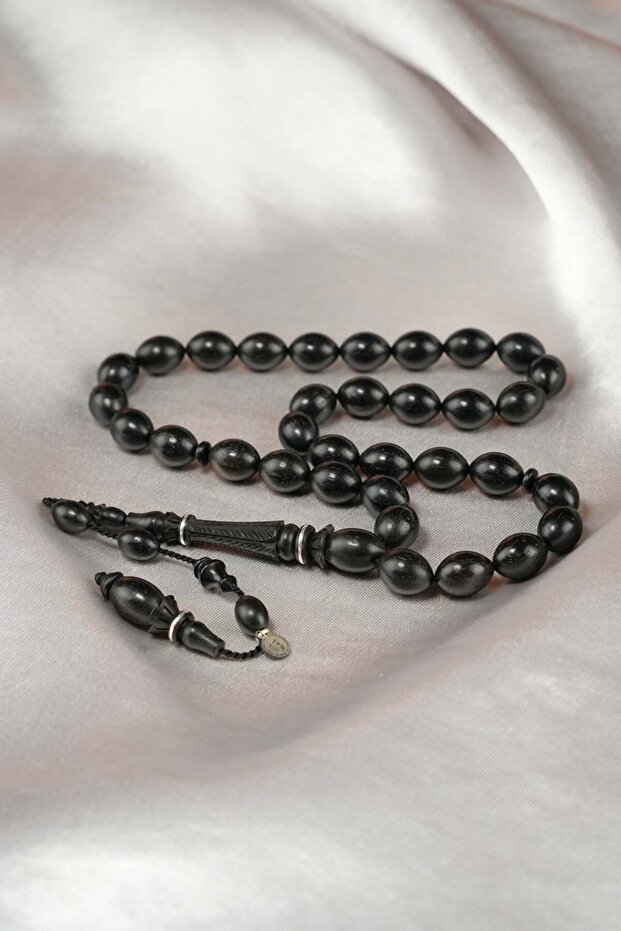 Hand polish hand carved high level shooting şükrü baba premium series ebony wood tasbih