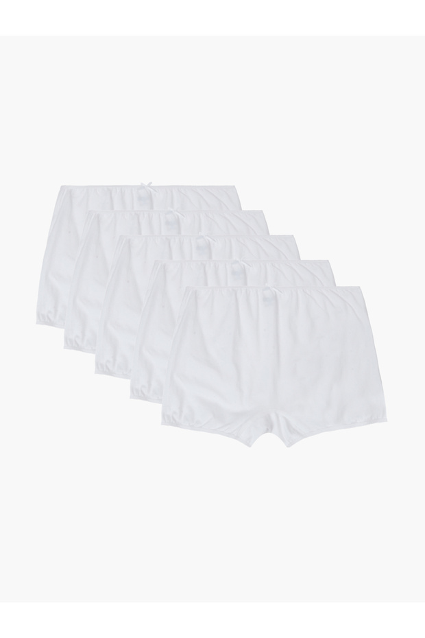 Pack of 5 - Girls Boxer Brief with Bow Detail