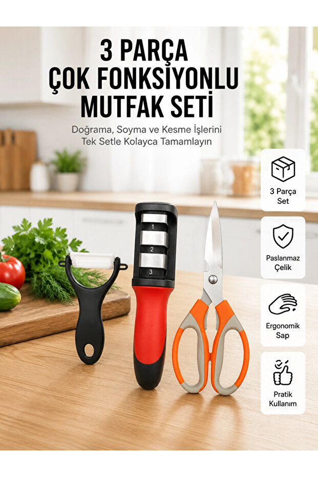 Multifunctional Kitchen Scissors Set – Practical Kitchen Helper of the New Generation