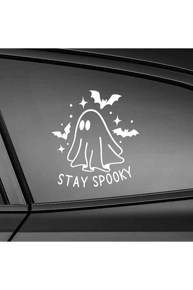 Ghost Vehicle, Car, Auto, Motorcycle, Helmet, Laptop, Glass Sticker 20X18 cm