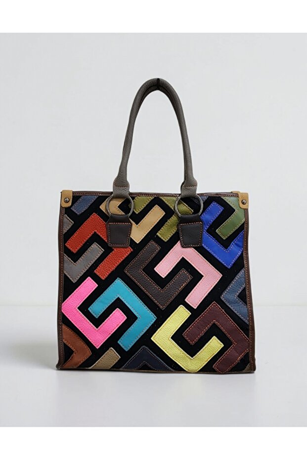 Women's genuine leather imported designer handbag