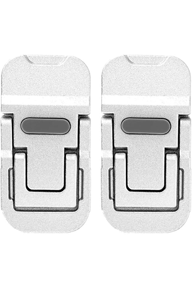 Laptop Stands,2-Pack Foldable Mini Notebook Stand,Ultra Thin,Adjustable,Invisible,Silver,for Desk,Computer,Keyboard