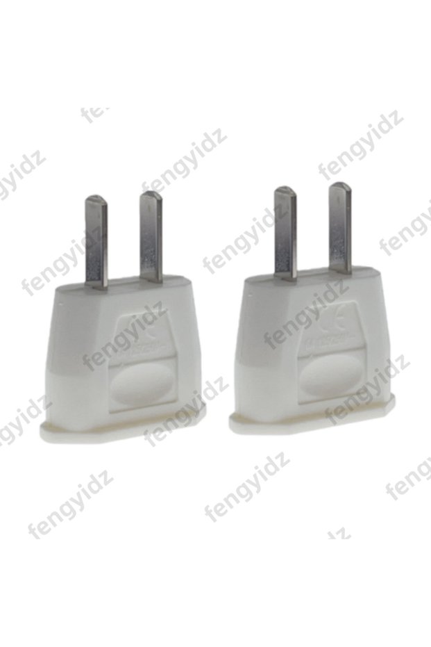 2PCS white EU Euro Europe to US USA Power Jack Wall Plug Converter Travel Adapter Adaptor