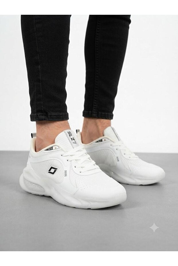 Men's White Orthopedic Imported Sole Casual Sneaker Walking Shoes