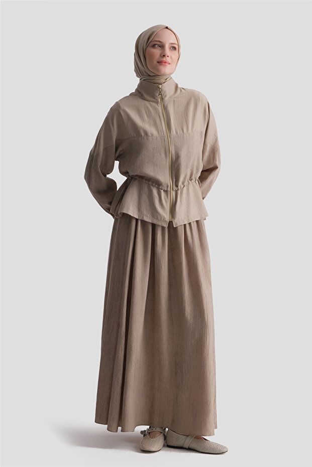 Efekt Fabric Jacket Suit Latte