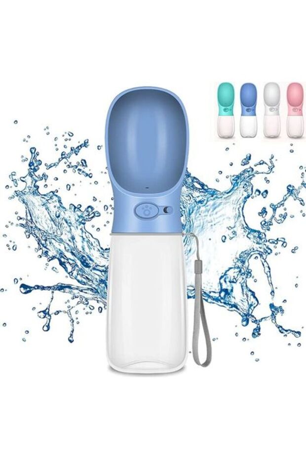 550ml dog water bottle. Leak - proof, portable, BPA - free dog water bottle. Portable travel water fountain with locking button, for dogs,...
