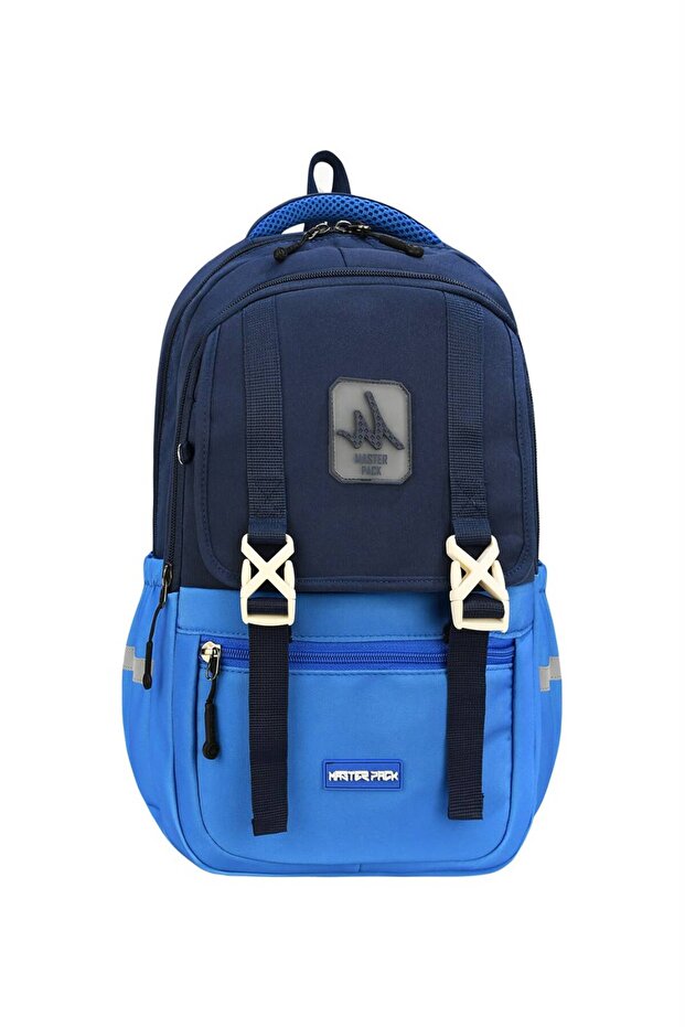 Multi-Compartment Vibrant Colorful Zippered Waterproof Orthopedic School, Back and Travel Bag with Lockable Laptop Compartment