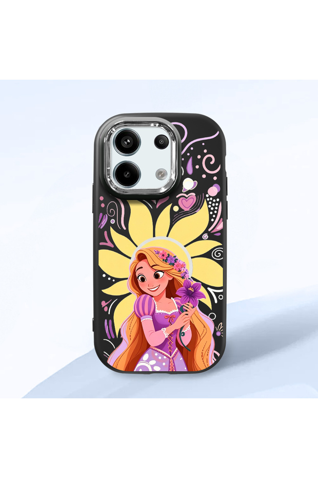 Redmi Note 13 Pro 5g Compatible Black Silicone Case with Shock-Absorbing Camera Protections