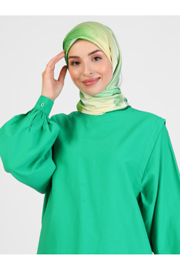 وشاح بنقشة المجرة - أخضر - 1