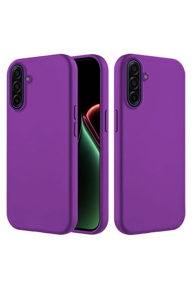 Samsung Galaxy A57 Compatible Case with Velvet Interior, Erasable Launch Silicone Case, Deep Purple