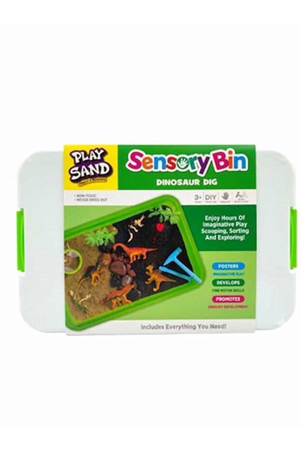 Sensory Bin Dinosaur Dig